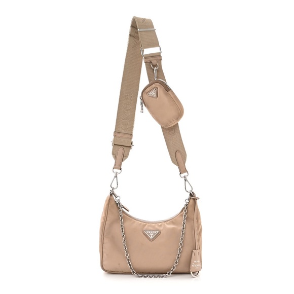 Prada Handbags - Authentic Prada Re-Edition 2005 Nylon Bag in Beige in Excellent Condition!!!